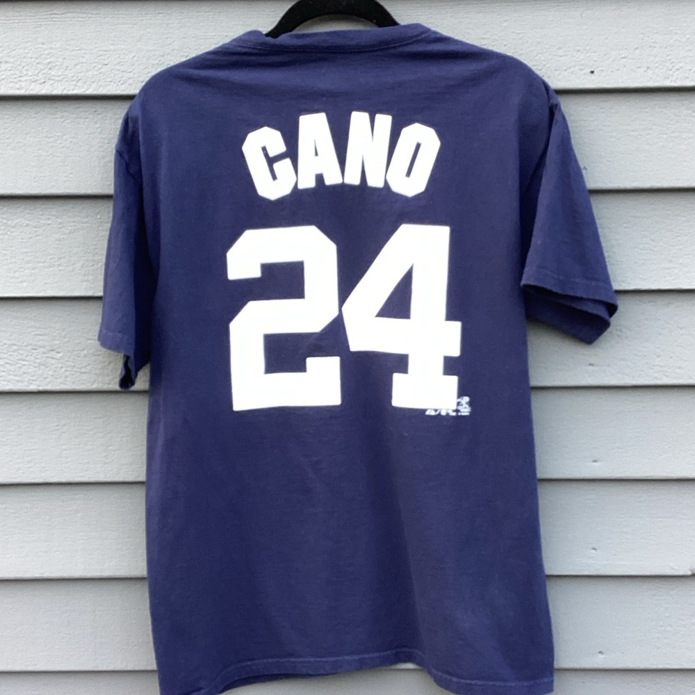 Unisex Majestic Navy Cotton New York Yankees “Cano” T-Shirt Medium